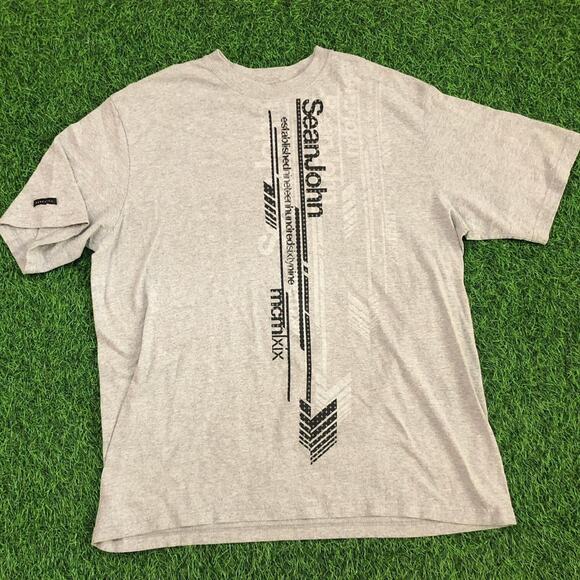 Men's Grey Sean John Graphic Tee - Picture 1 of 5